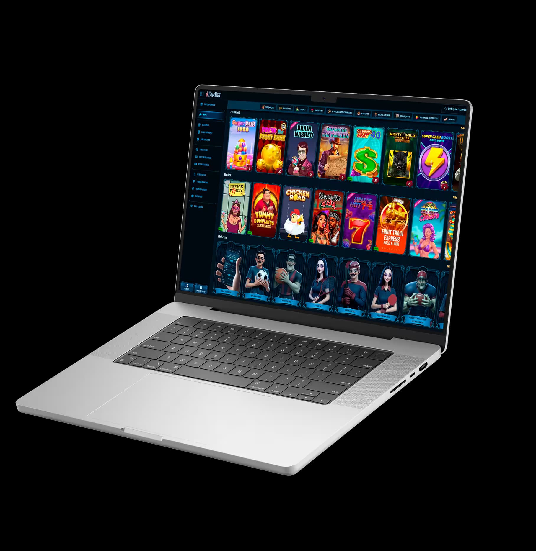 notebook with open famBet