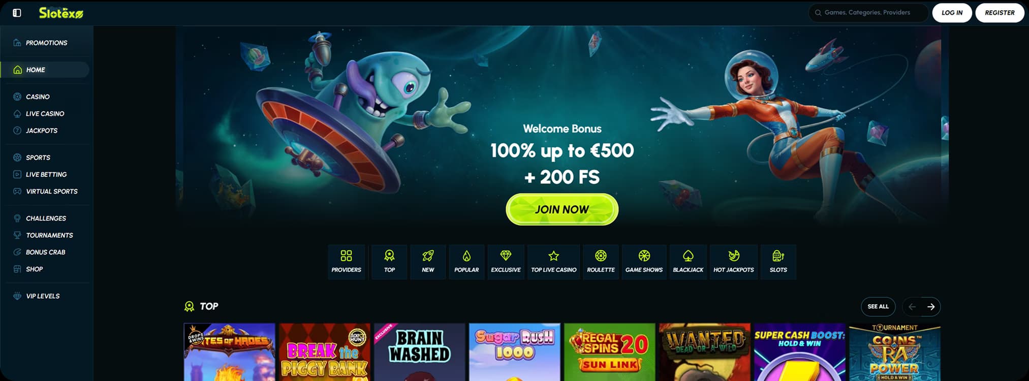 slotex big poster